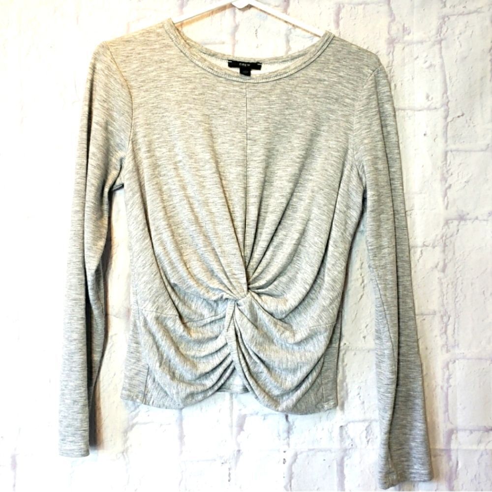 ANTHROPOLOGIE DREW L/S Twist Front Tee Small